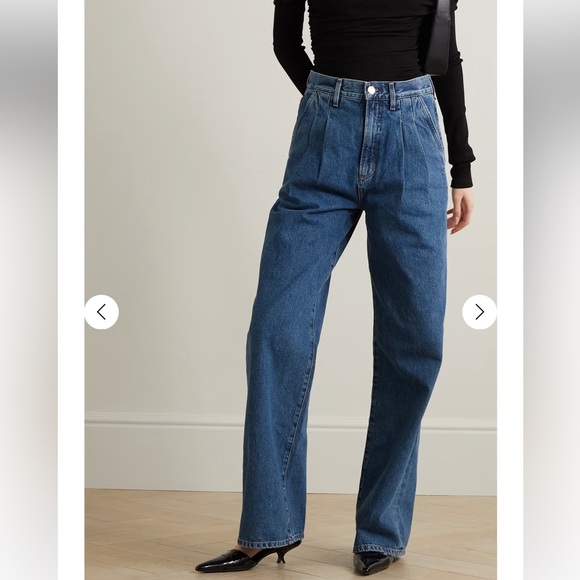 GOLDSIGN
The Edgar pleated high-rise wide-leg jeans - Picture 3 of 14